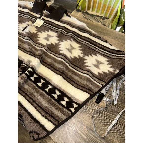 a.n.a. Women’s  Southwest Aztec Fleece Poncho Cape Jacket One Size NWT. $140 17 - Picture 2 of 9
